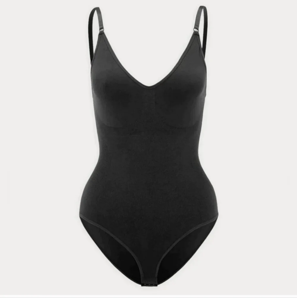 HeyShape Snatched Shapewear Sculpting Bodysuit Sz M Black Hey Shape Straps Snaps